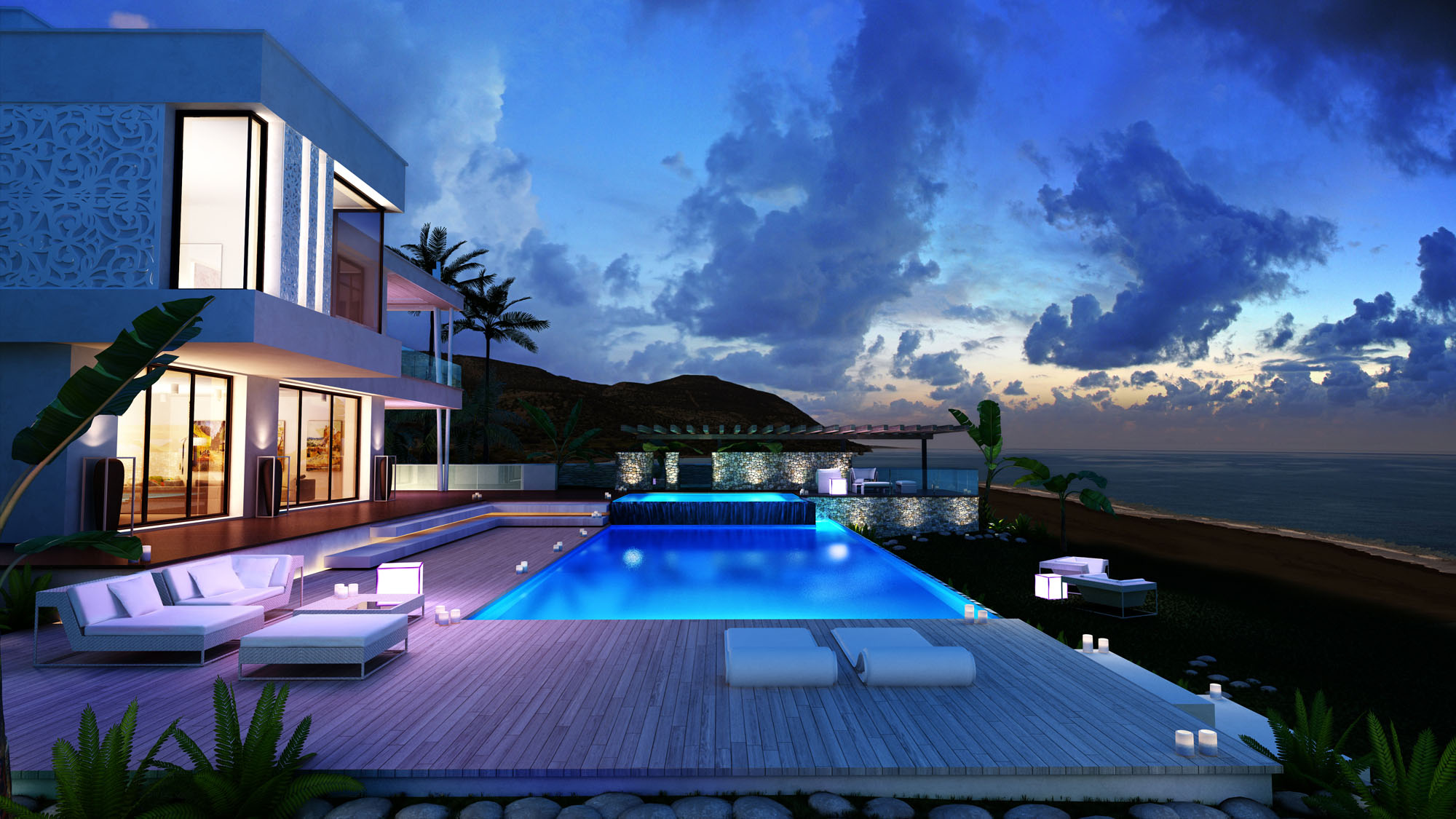 ZOOM-P02: Blue Hour Infinity Pool